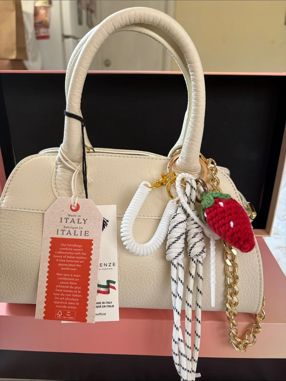 Divina Firenze hand made with Italian passion genuine leather .